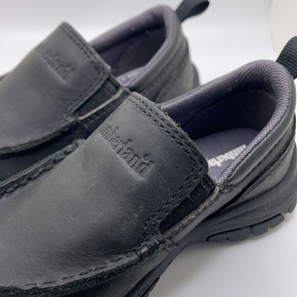 Timberland Kids Black Leather Slip On Shoes (Size: 7.5 Toddler) - Picture 13 of 16